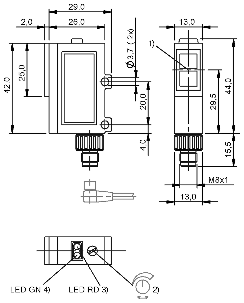 Diffuse sensors