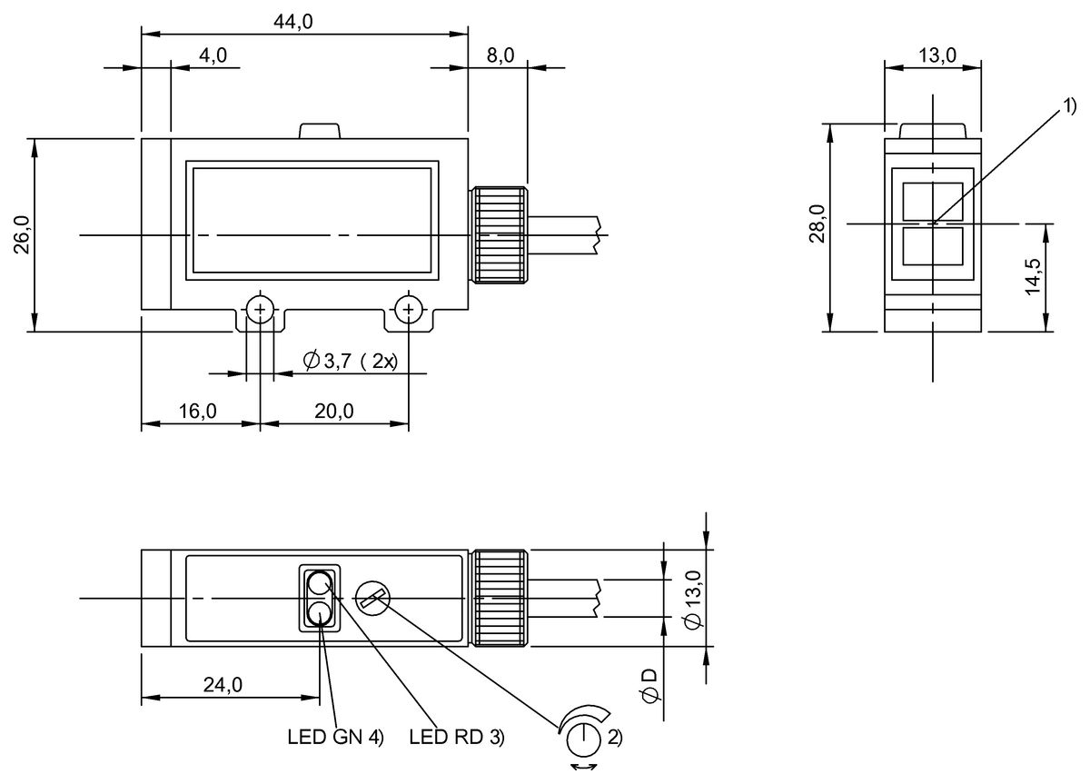 Diffuse sensors
