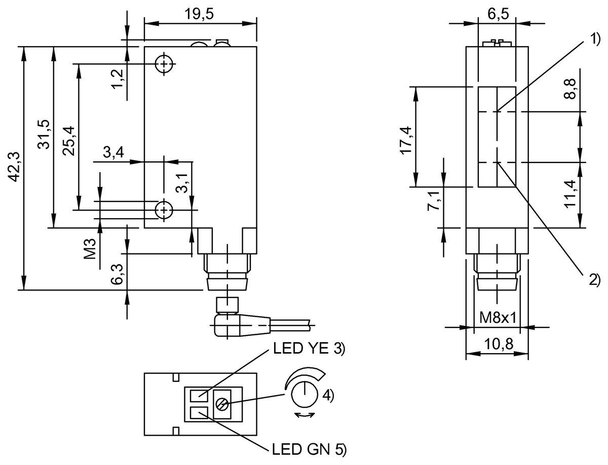 Diffuse sensors