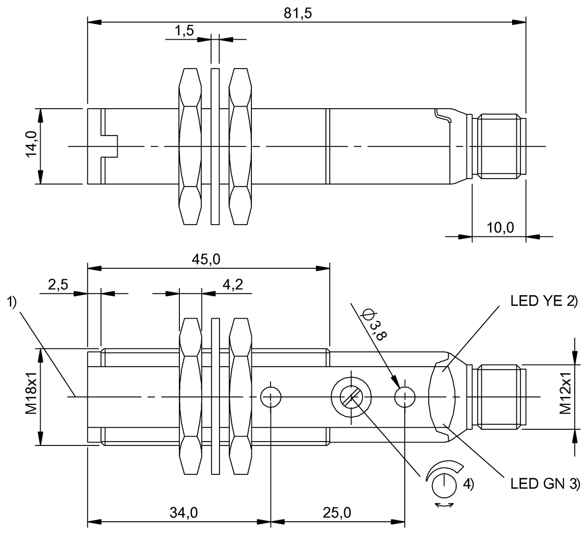 镜面反射型传感器