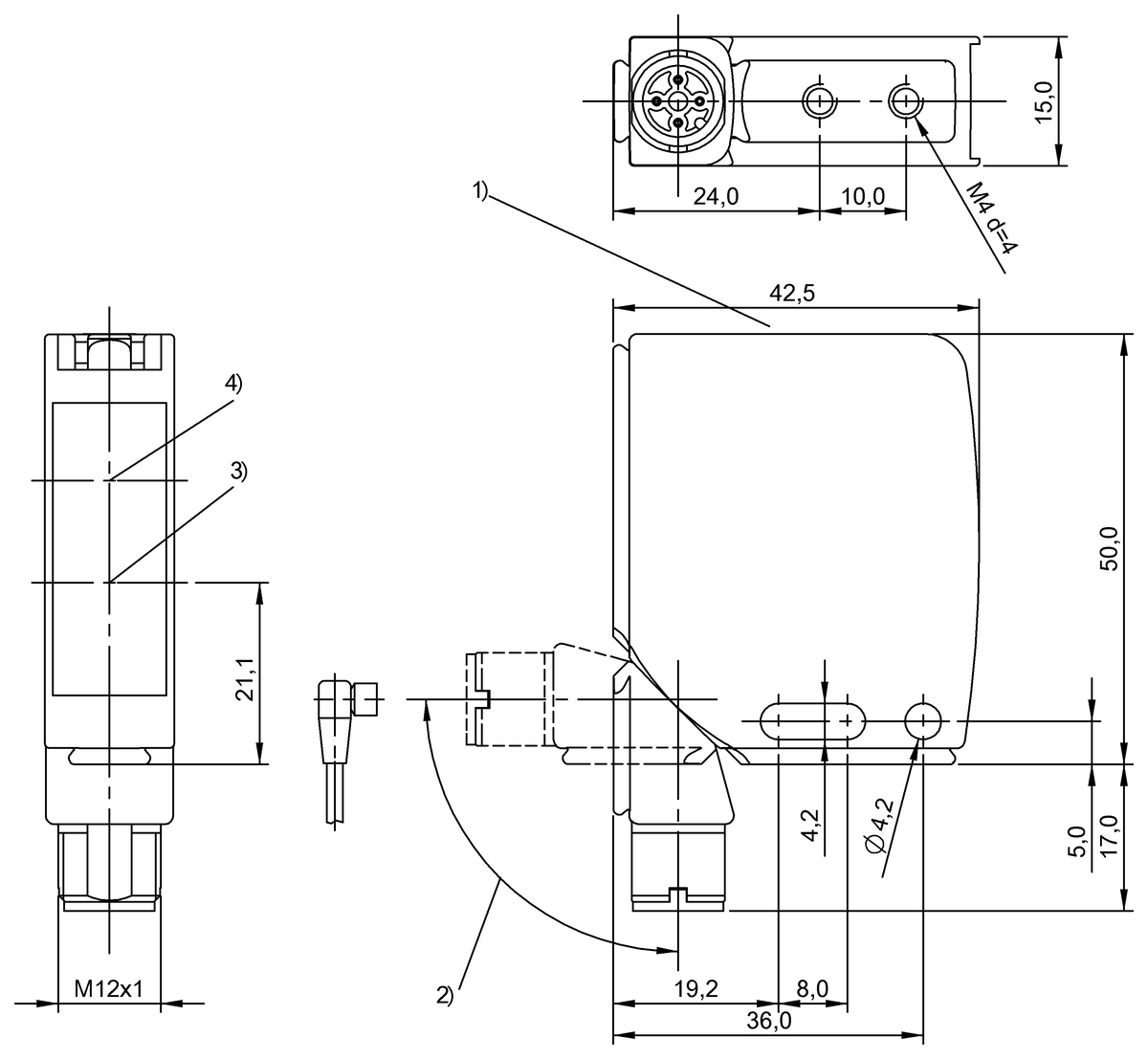 Lichttaster mit Hintergrundausblendung
