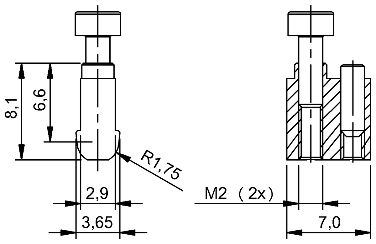 磁敏式感測器的固定角鐵