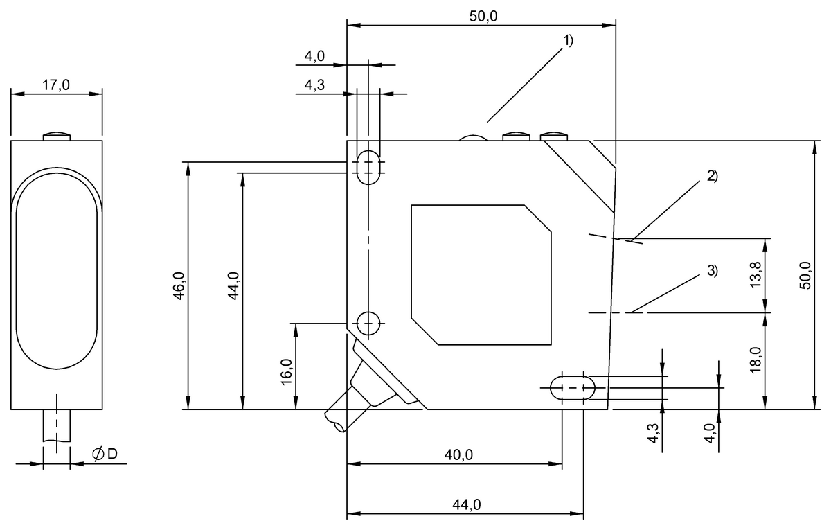 Photoelectric distance sensors