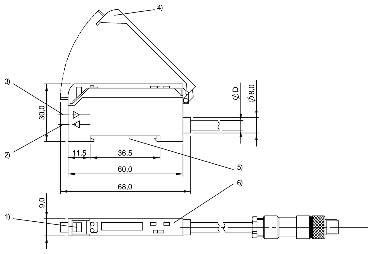Fiber-based devices for plastic and glass fibers