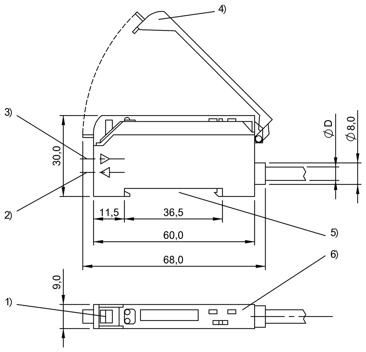 Fiber-based devices for plastic and glass fibers