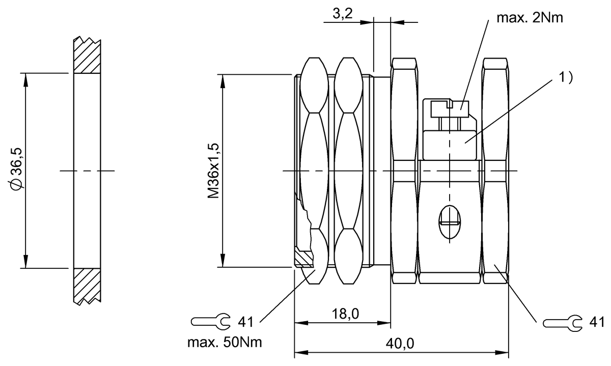 Proximity sensor mounts with positive stops