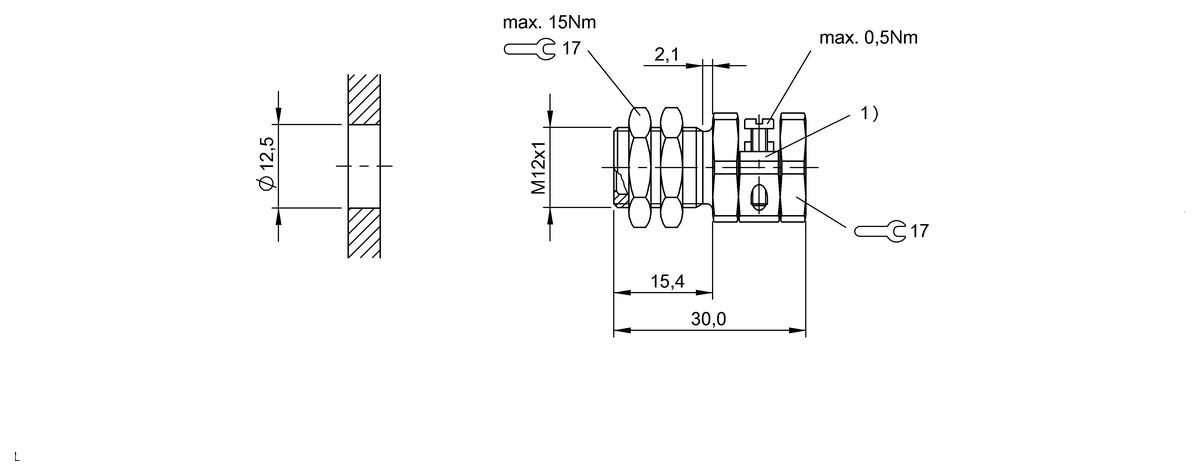Proximity sensor mounts with positive stops