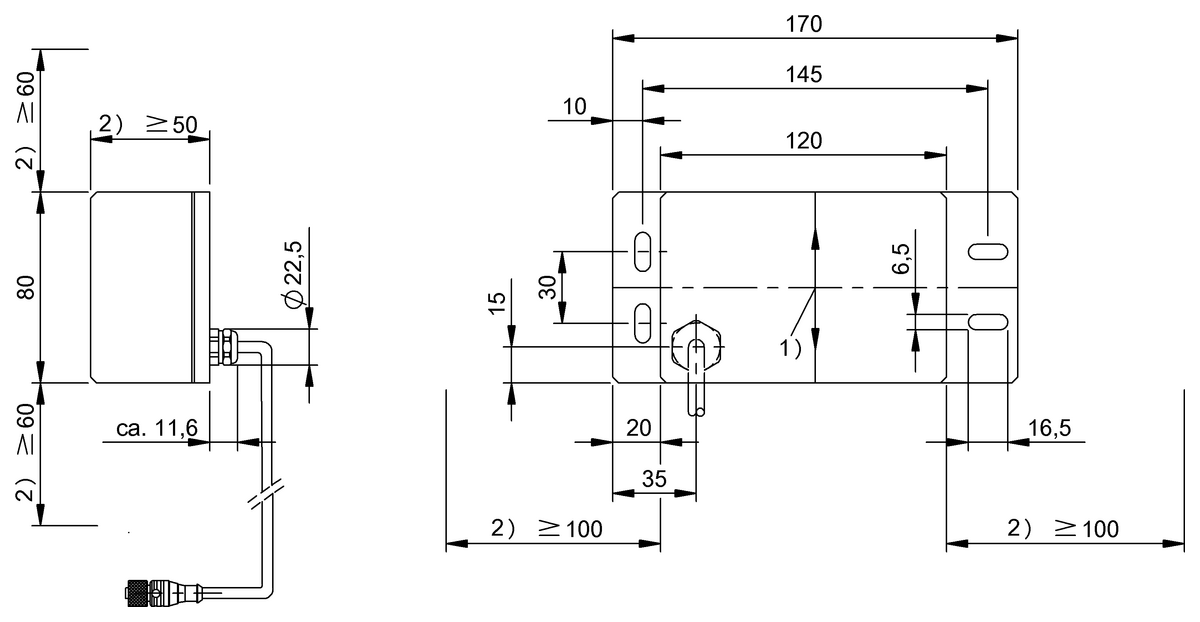 RFID LF-Reader (70/455 kHz)