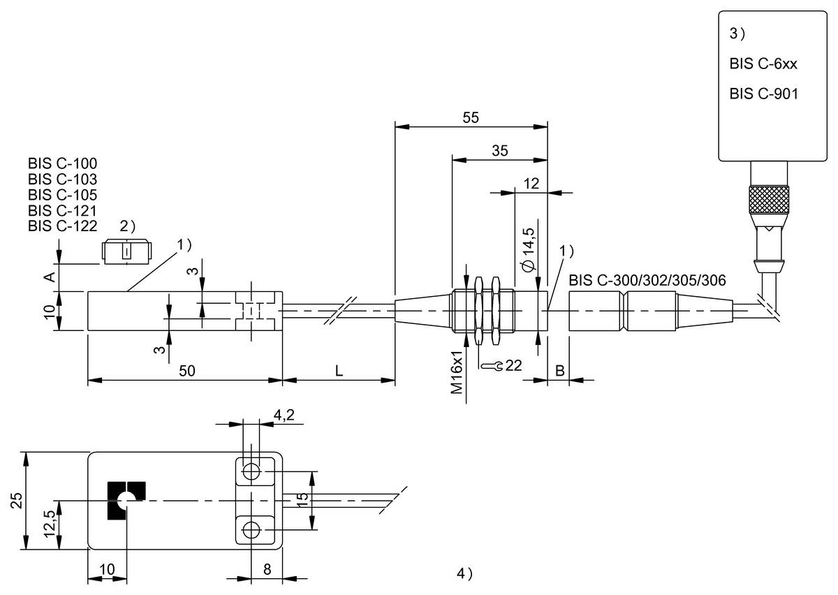 LF data couplers (70/455 kHz)
