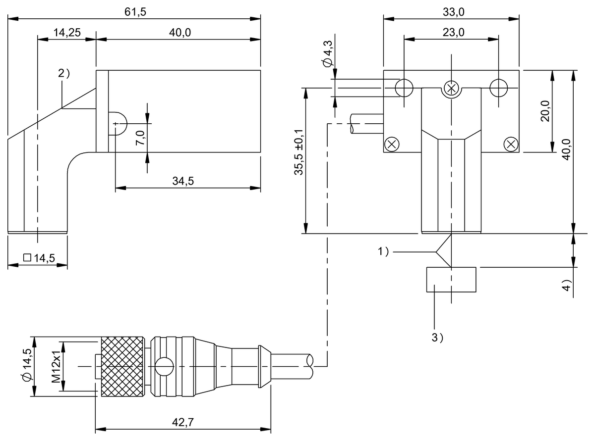 Lector RFID LF (70/455 kHz)