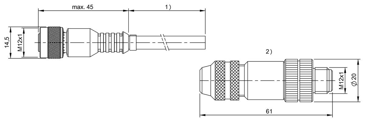 Double-ended cordsets