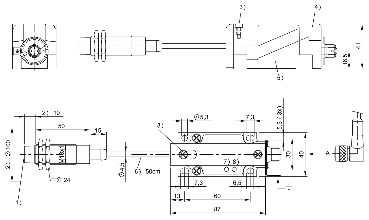 Cabeças de leitura/escrita LF (125 kHz) com processador integrado