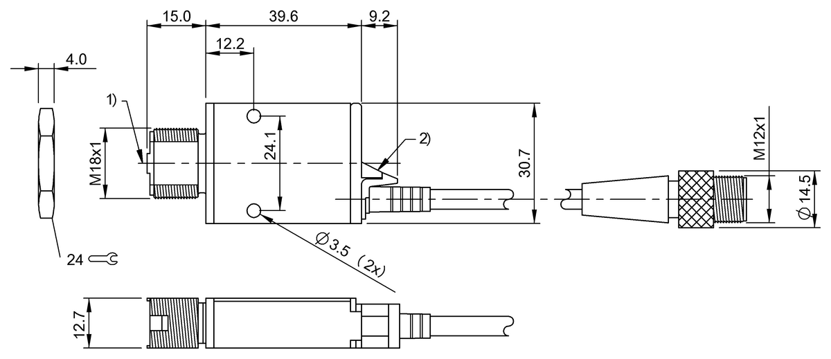 Barreras fotoeléctricas unidireccionales