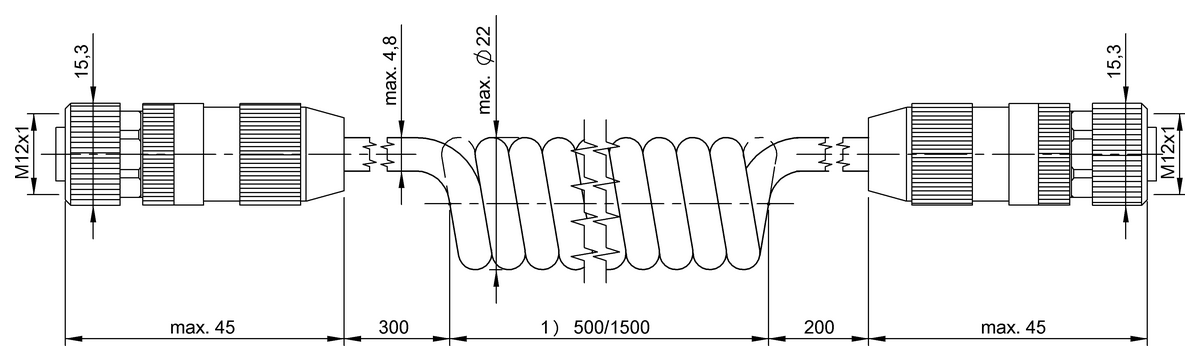 Double-ended cordsets