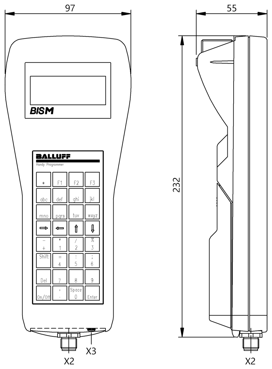 Handheld esc/leit HF (13,56 MHz)
