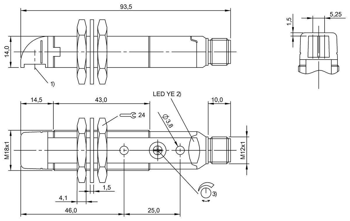 Through-beam sensors