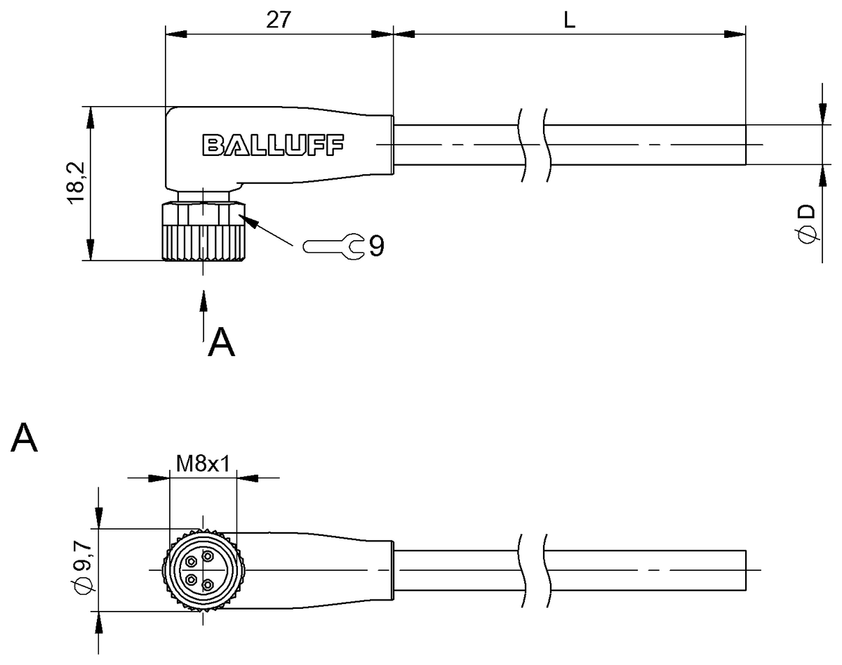 Single-ended cordsets