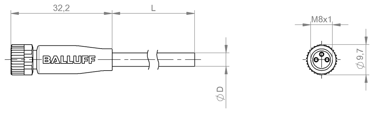 Single-ended cordsets