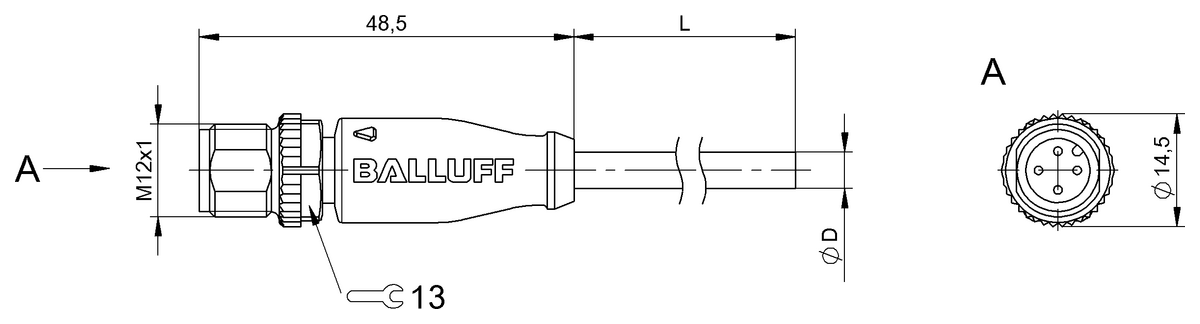 Single-ended cordsets