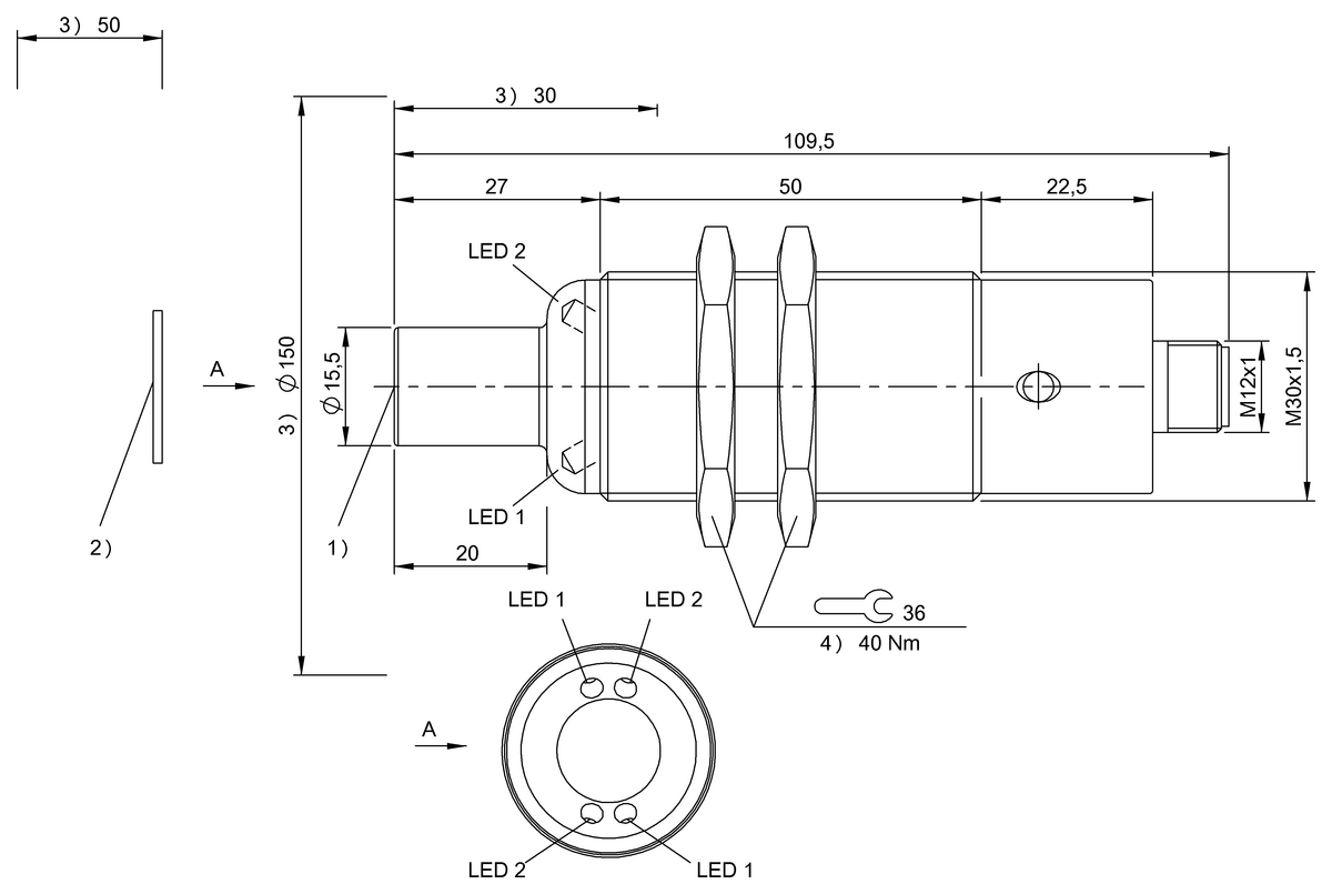 Cabeças de leitura/escrita HF (13,56 kHz) com processador integrado