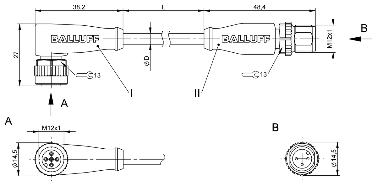 Double-ended cordsets