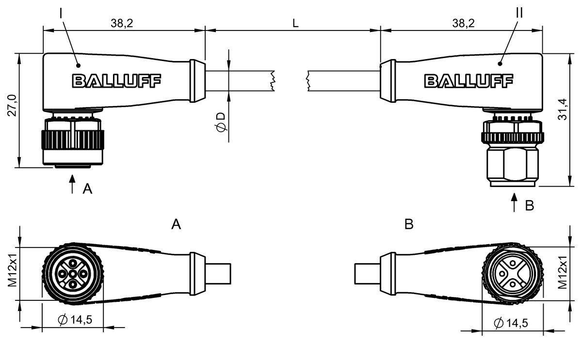 Double-ended cordsets