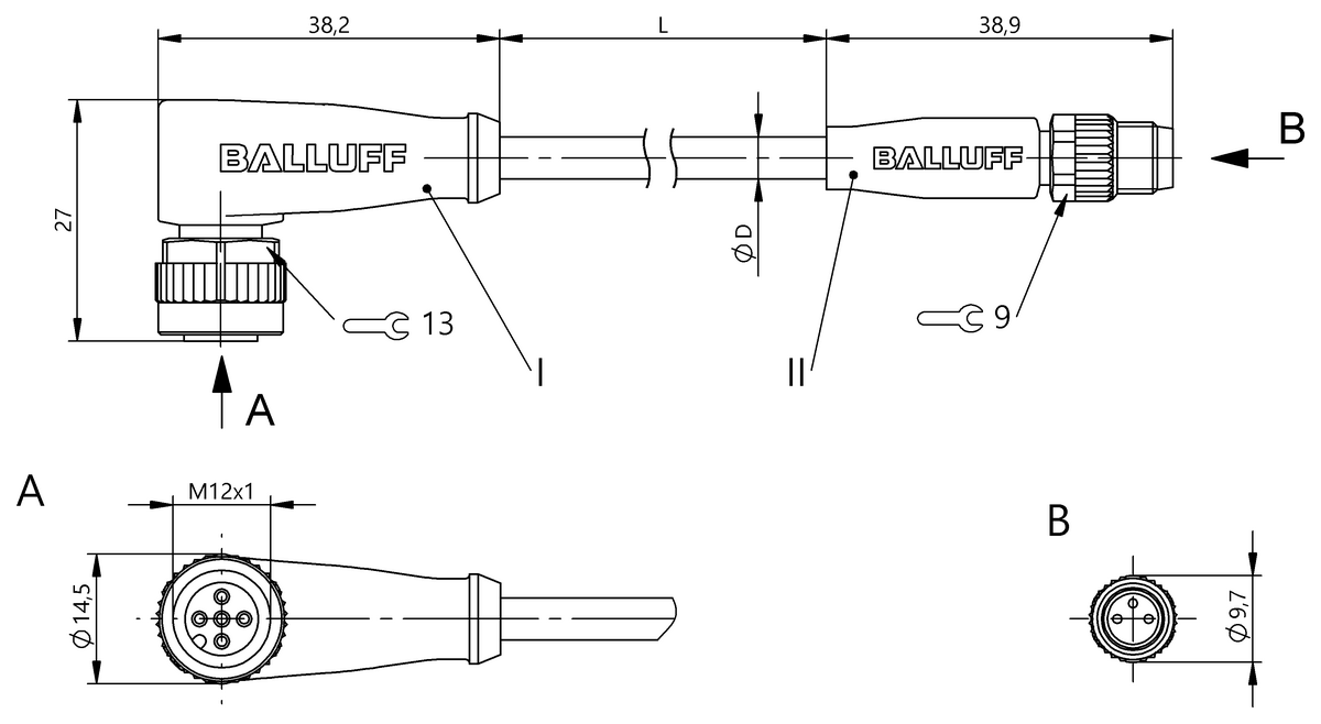 Double-ended cordsets