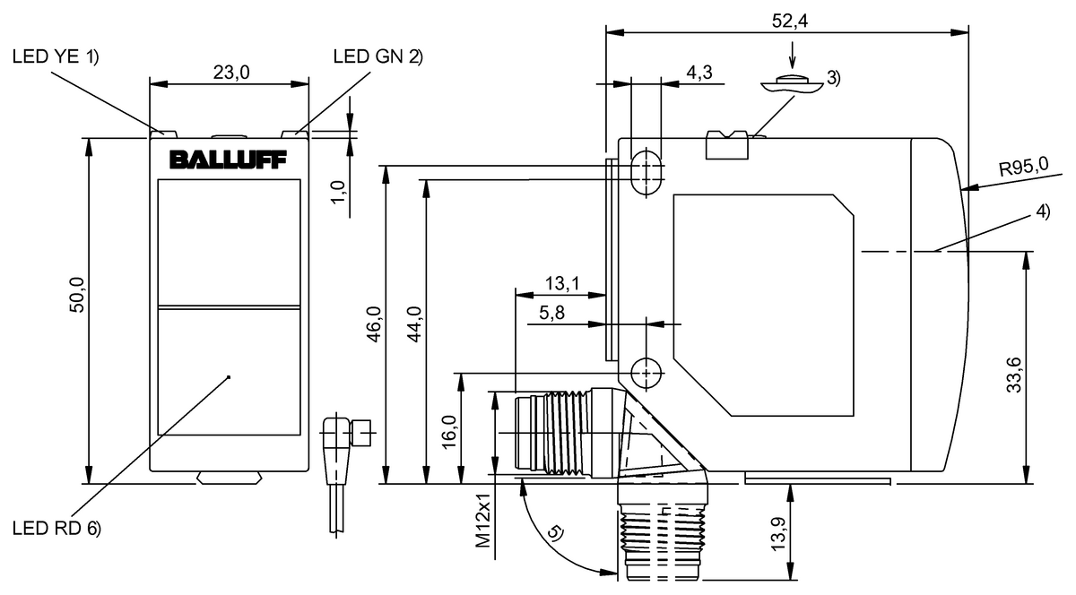Through-beam sensors