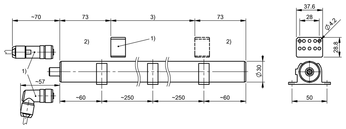 Magnetostrictive linear position sensors in profile design