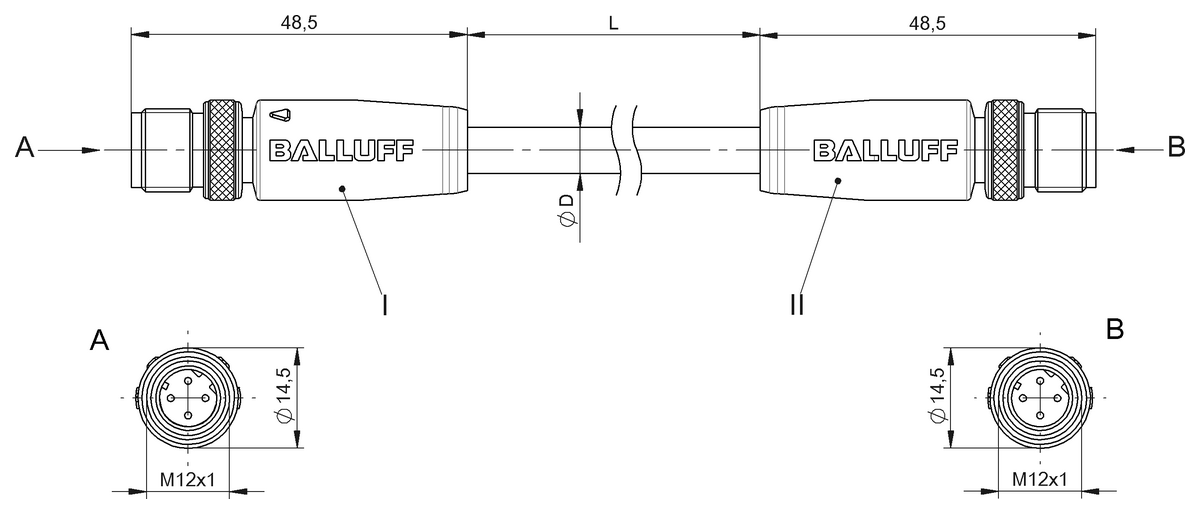 Double-ended cordsets