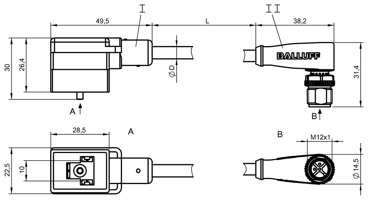 Double-ended cordsets