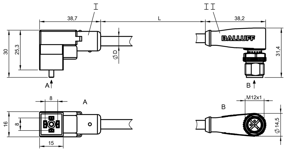 Double-ended cordsets
