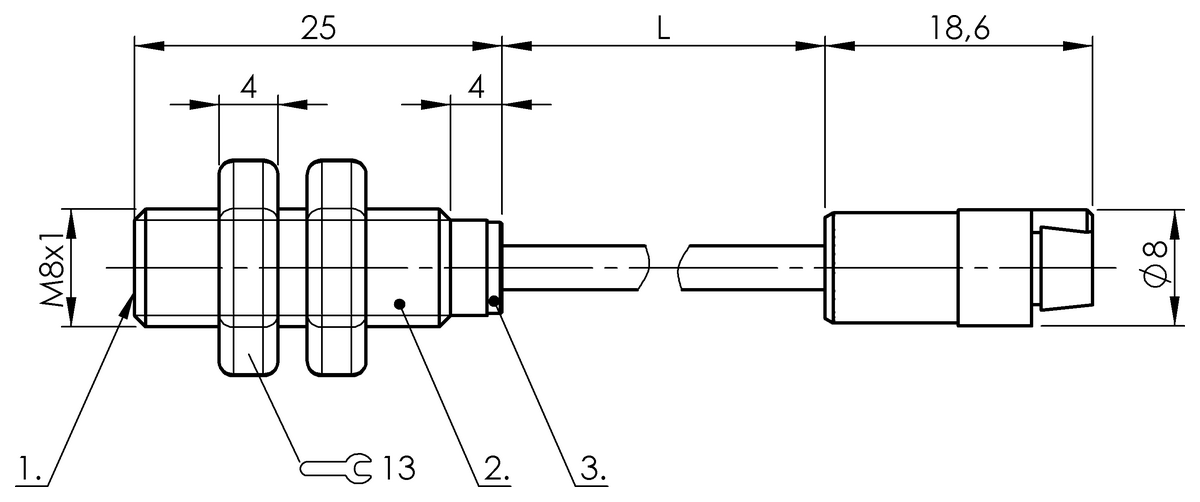 Sensores capacitivos con amplificador externo