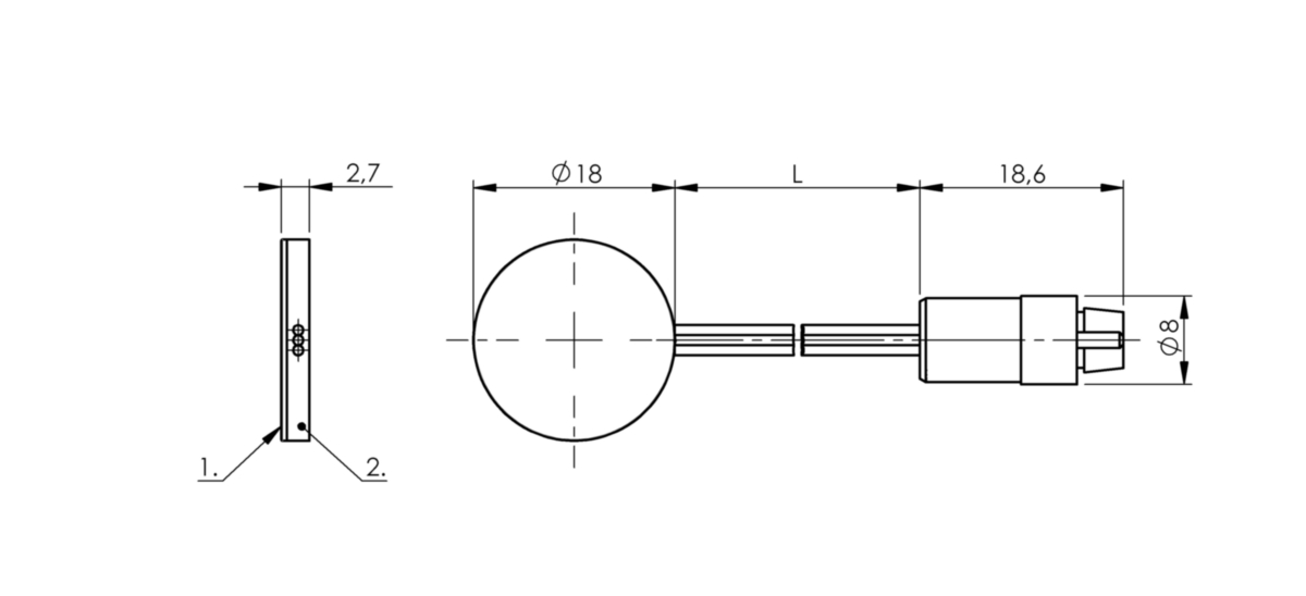 Capacitive sensor heads for amplifiers