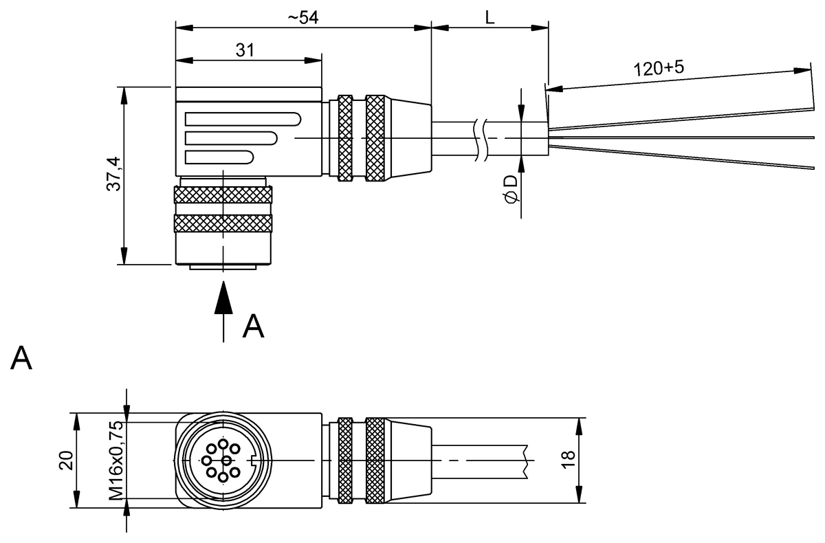 Single-ended cordsets