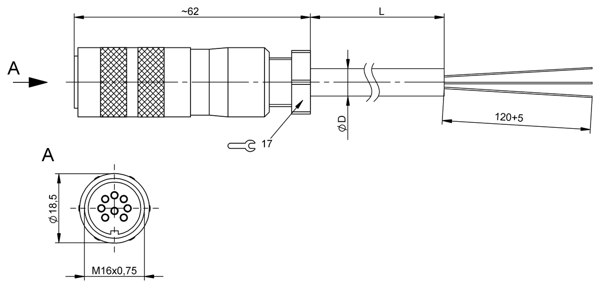 Single-ended cordsets