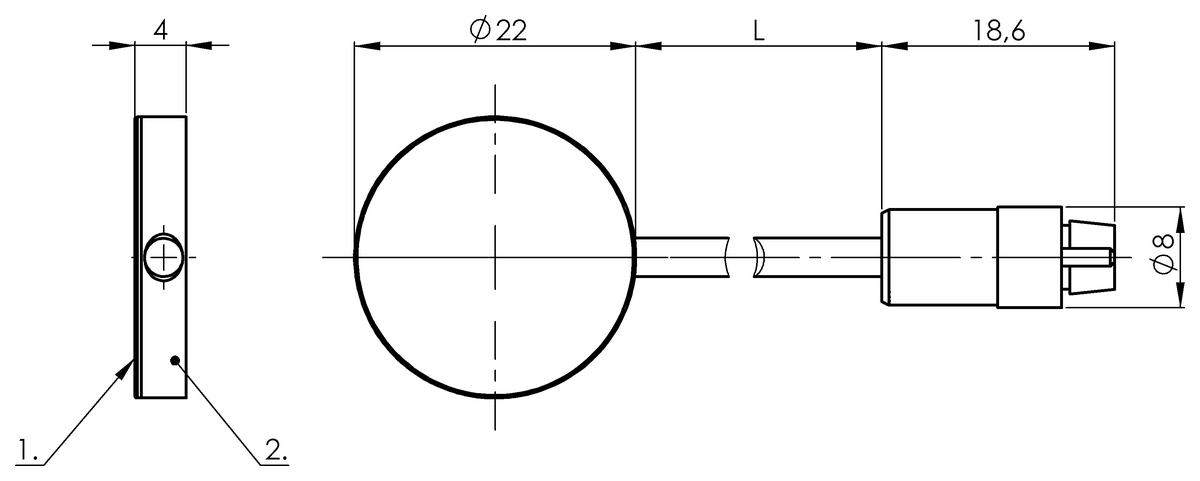 Capacitive sensor heads for amplifiers