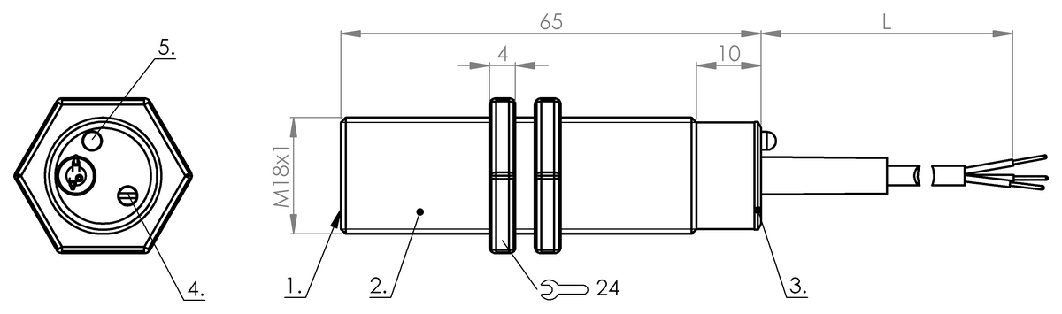Interruttori di prossimità capacitivi per il rilevamento di oggetti