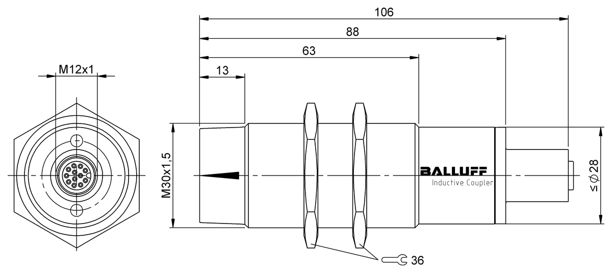 Inductive couplers for signal transmission