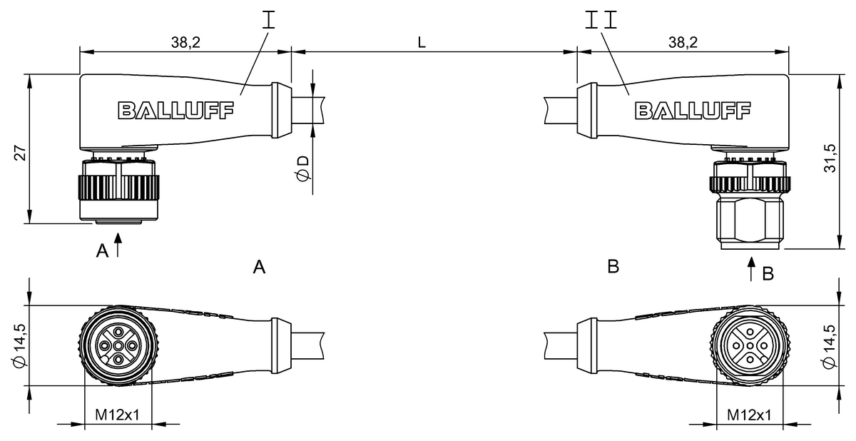 Double-ended cordsets