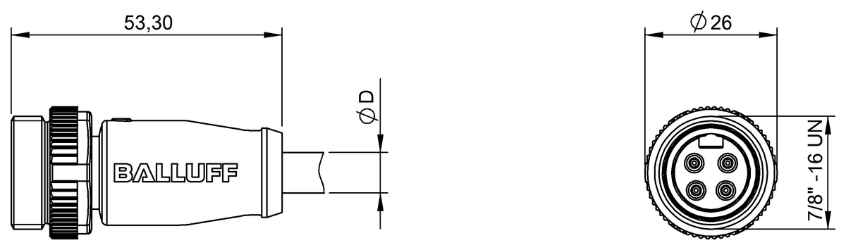 Single-ended cordsets