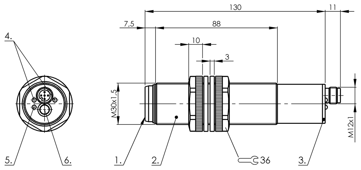 Ultrahangos érzékelők digitális és analóg kimenettel