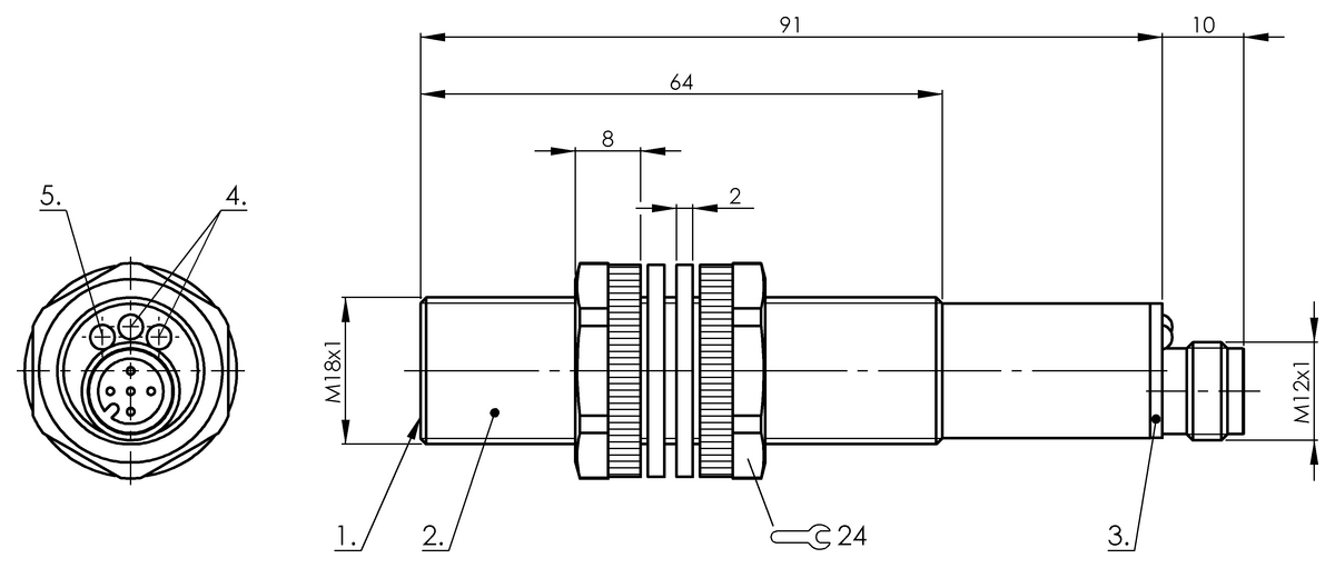 Sensores ultrasónicos con salida digital y analógica