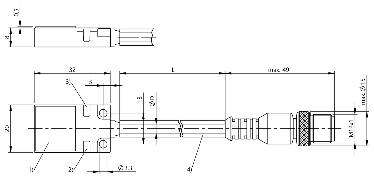 Inductive proximity switches and proximity sensors