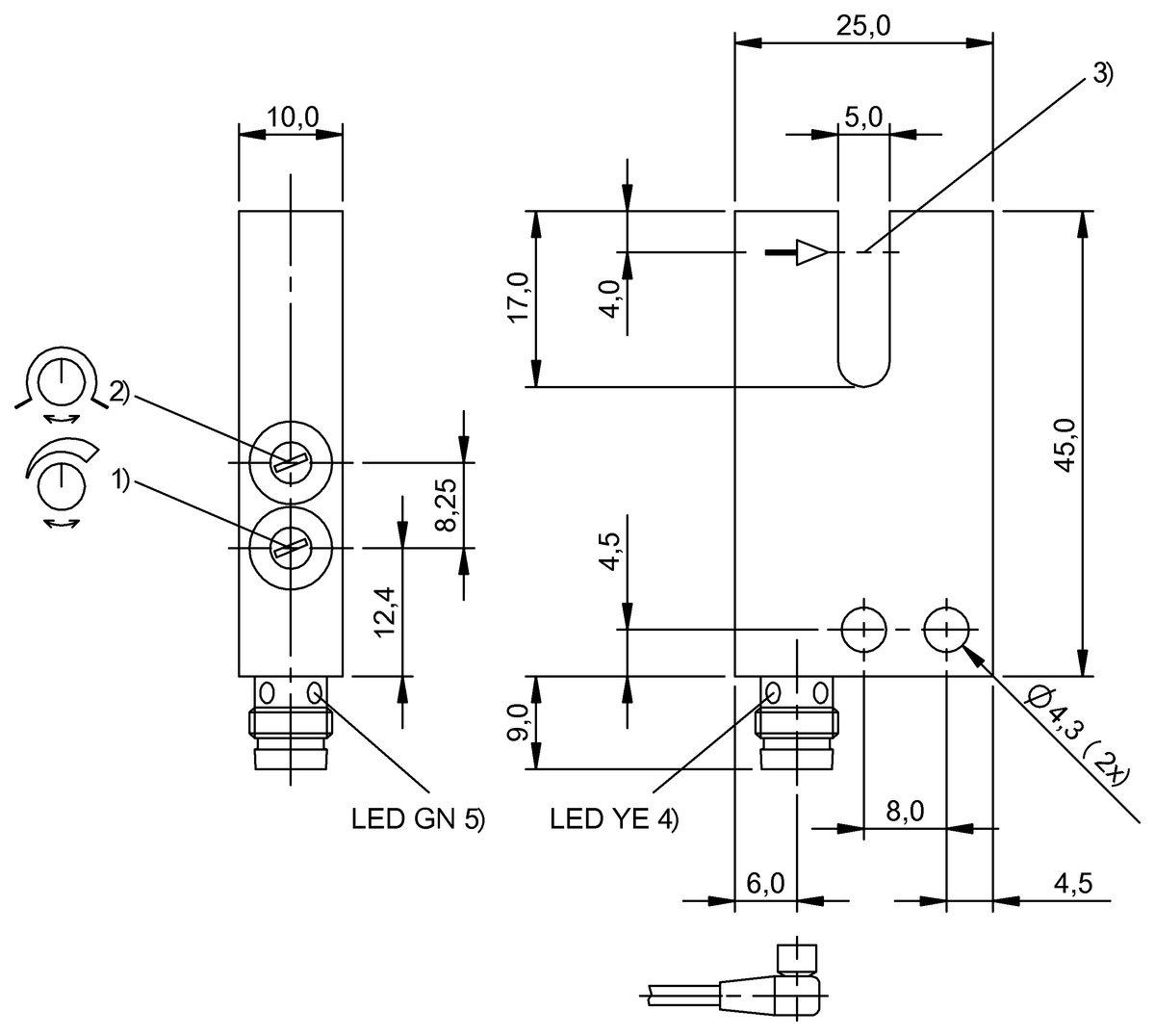 Barriere luminose a forcella e barriere luminose angolari