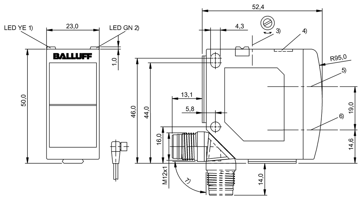 Diffuse sensors