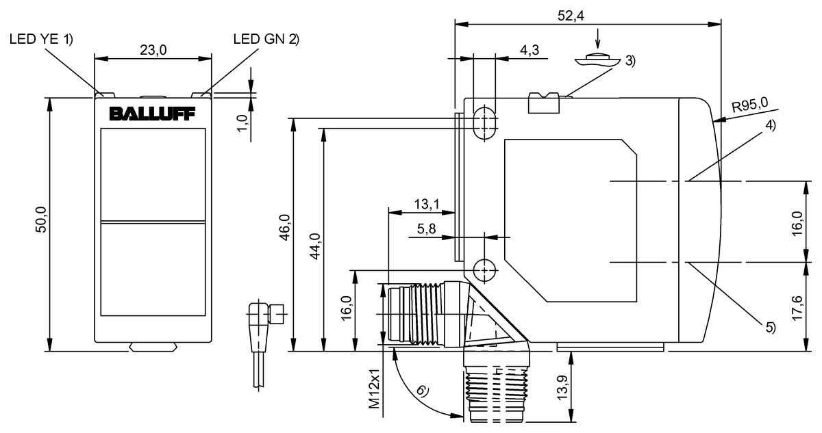 Diffuse sensors