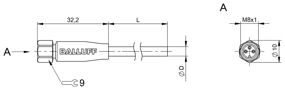 Single-ended cordsets