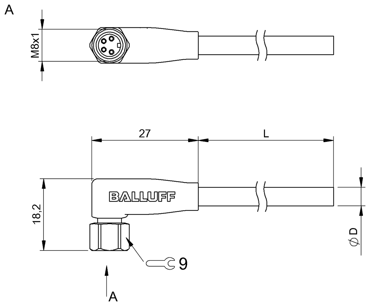 Single-ended cordsets