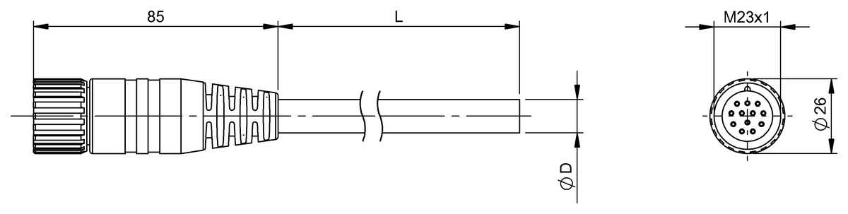 Single-ended cordsets